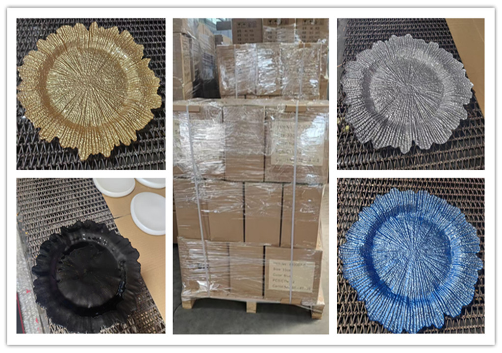 glass charger plates