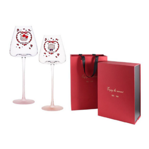 Wine Glass Goblet With Decal Logo wholesale photo