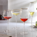 Crystal glass wine glass - Image 1