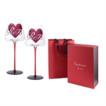 Wine glass goblet with decal logo - Image 2