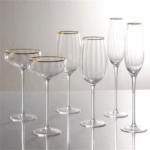 Crystal glass wine glass - Image 2