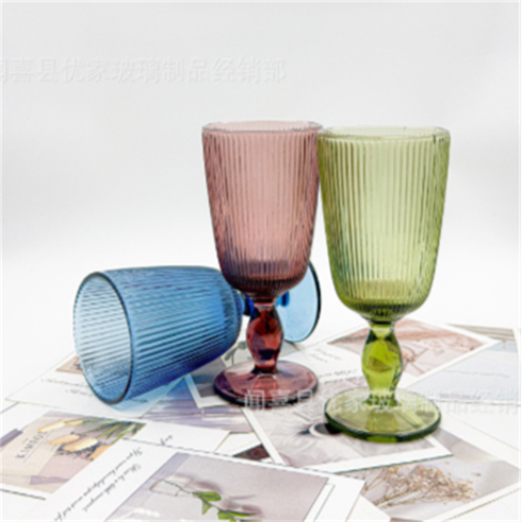 Solid color wine glass and water glass - Image 3