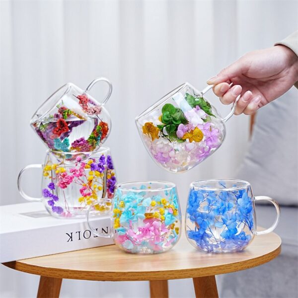 Dried Flower Double Wall Mug Hb-0001 product photo