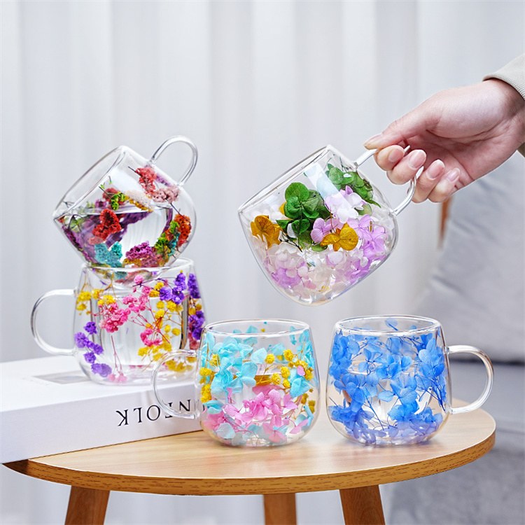 Dried Flower Double Wall Mug Hb-0001 product photo
