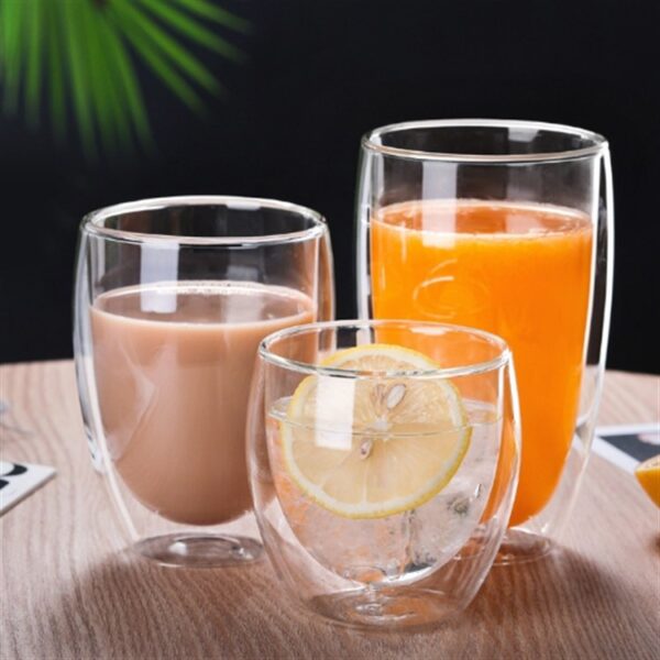 Clear Double Wall Coffee Cup Hb-0003 product photo