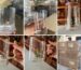 borosilicate glass and crystal glass - six factory photos in one collage