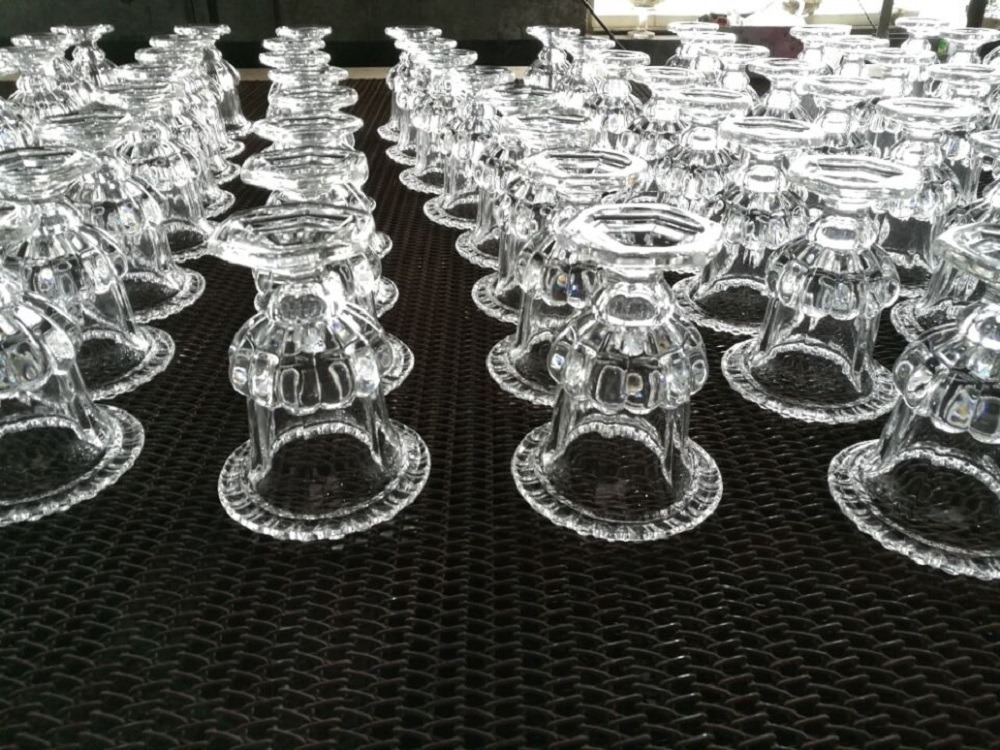 glass vase manufacturer - wide base glass vase candle holder batch on the rack