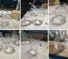 wholesale glass vases - six factory scenes in one production collage